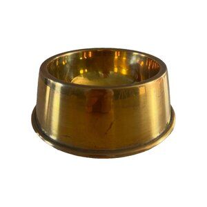 Vintage Hampton Brass Dog or Cat Bowl Dish Gorgeous!!!